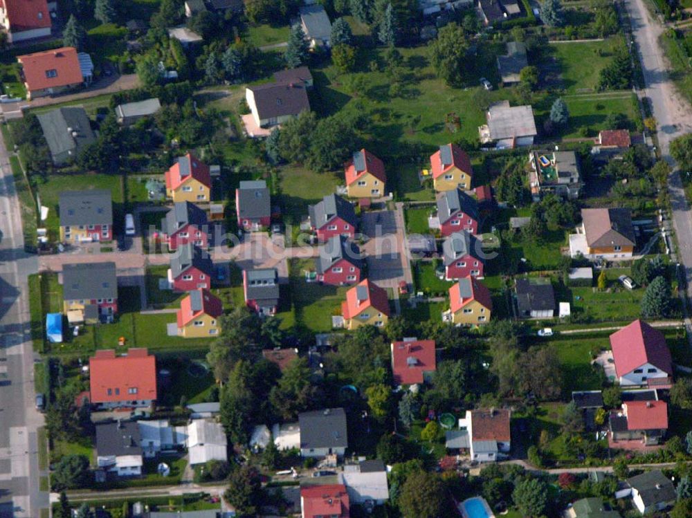 Berlin-Kaulsdorf aus der Vogelperspektive: Wohnsiedlung - Berlin-Kaulsdorf