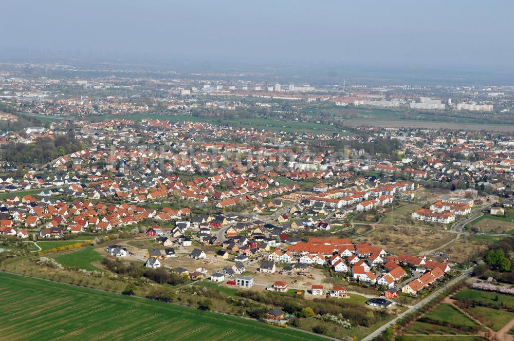 Magdeburg von oben - Wohnsiedlung Am Birnengarten in Magdeburg-Ottersleben