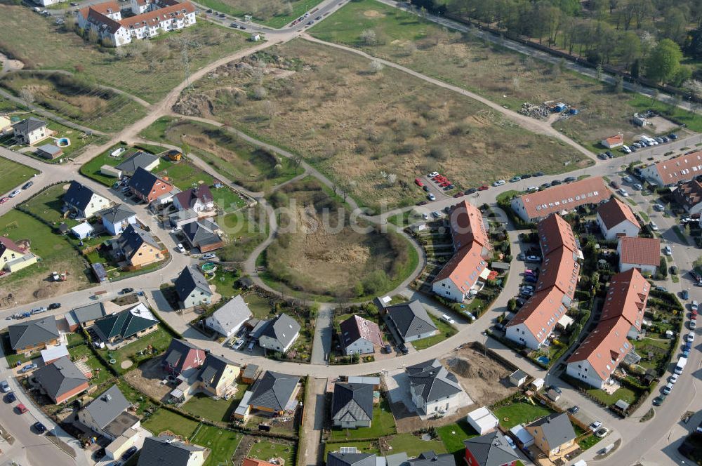 Magdeburg von oben - Wohnsiedlung Am Birnengarten in Magdeburg-Ottersleben