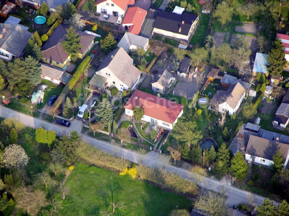 Luftaufnahme Fredersdorf - Wohnsiedlung an der Hebbelstraße in Fredersdorf / BRB