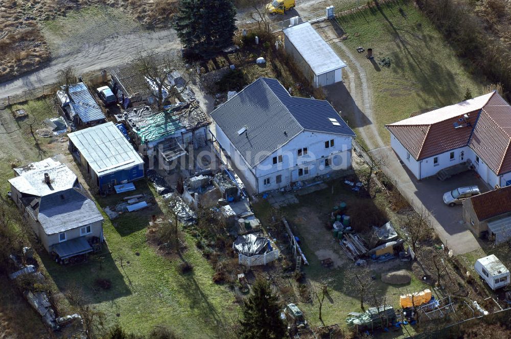 Luftaufnahme Werneuchen - Wohnsiedlung am Kirschweg in Werneuchen-Ost