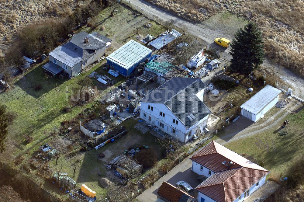 Luftbild Werneuchen - Wohnsiedlung am Kirschweg in Werneuchen-Ost