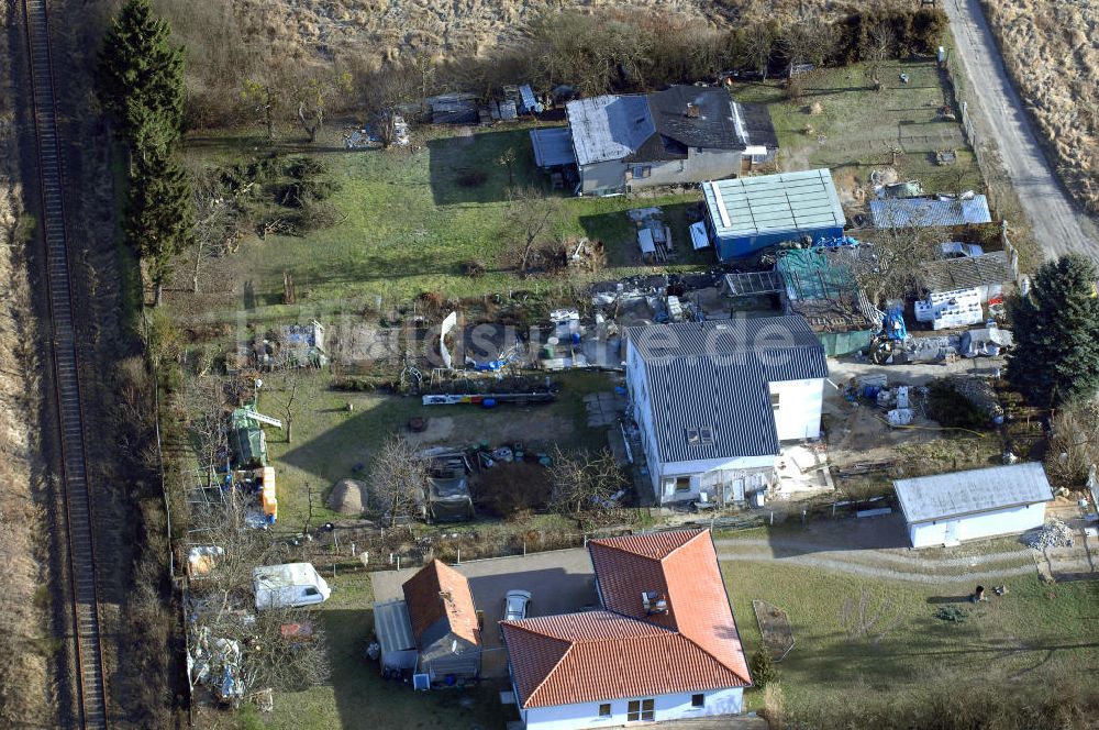 Luftaufnahme Werneuchen - Wohnsiedlung am Kirschweg in Werneuchen-Ost