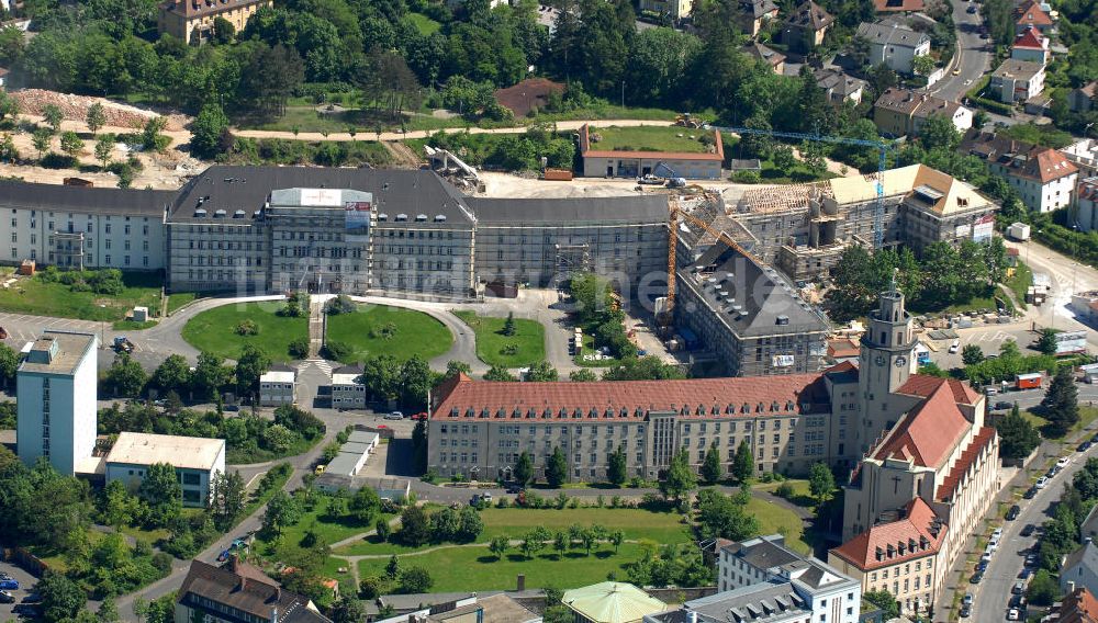 Luftbild Würzburg - Wohnsiedlung Mönchberg Park und Mariannhiller Mission Pius-Seminar Würzburg