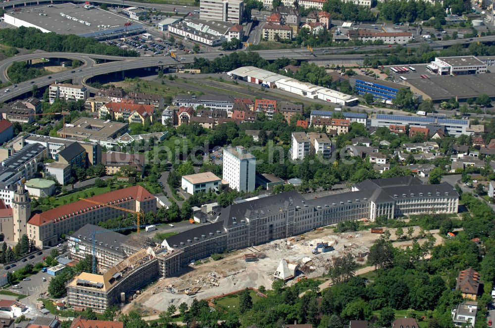 Luftbild Würzburg - Wohnsiedlung Mönchberg Park Würzburg