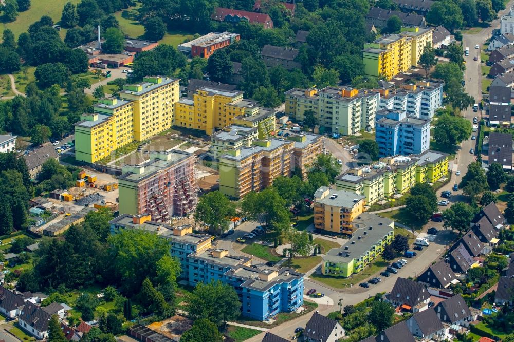 Recklinghausen von oben - Wohnsiedlung Neue Stadtgärten in Recklinghausen im Bundesland Nordrhein-Westfalen