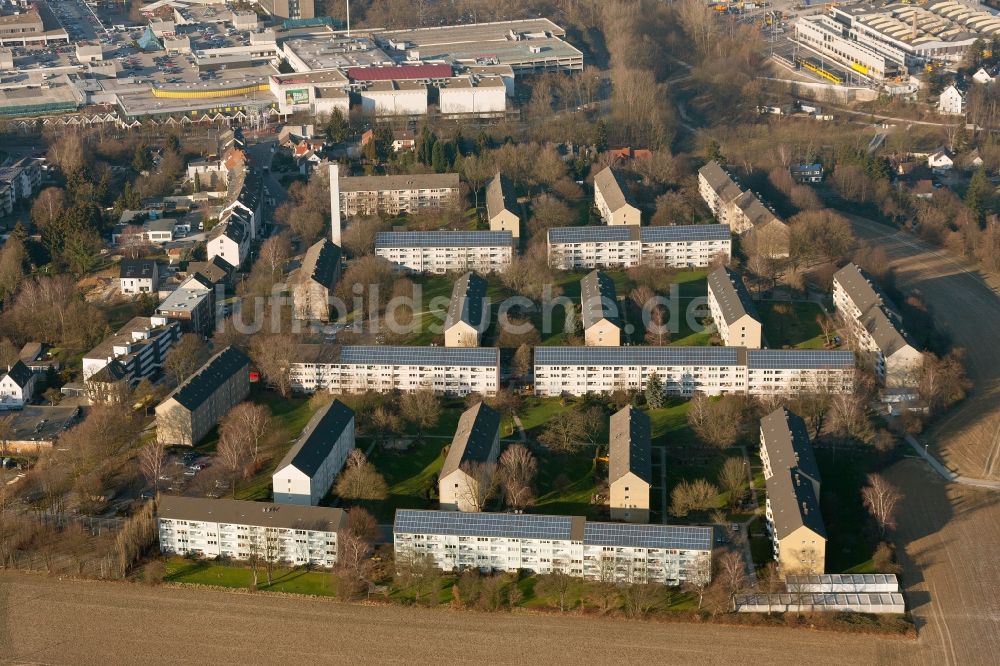 Luftbild Essen - Wohnsiedlung im Stadtteil Fulerum in Essen im Bundesland Nordrhein-Westfalen