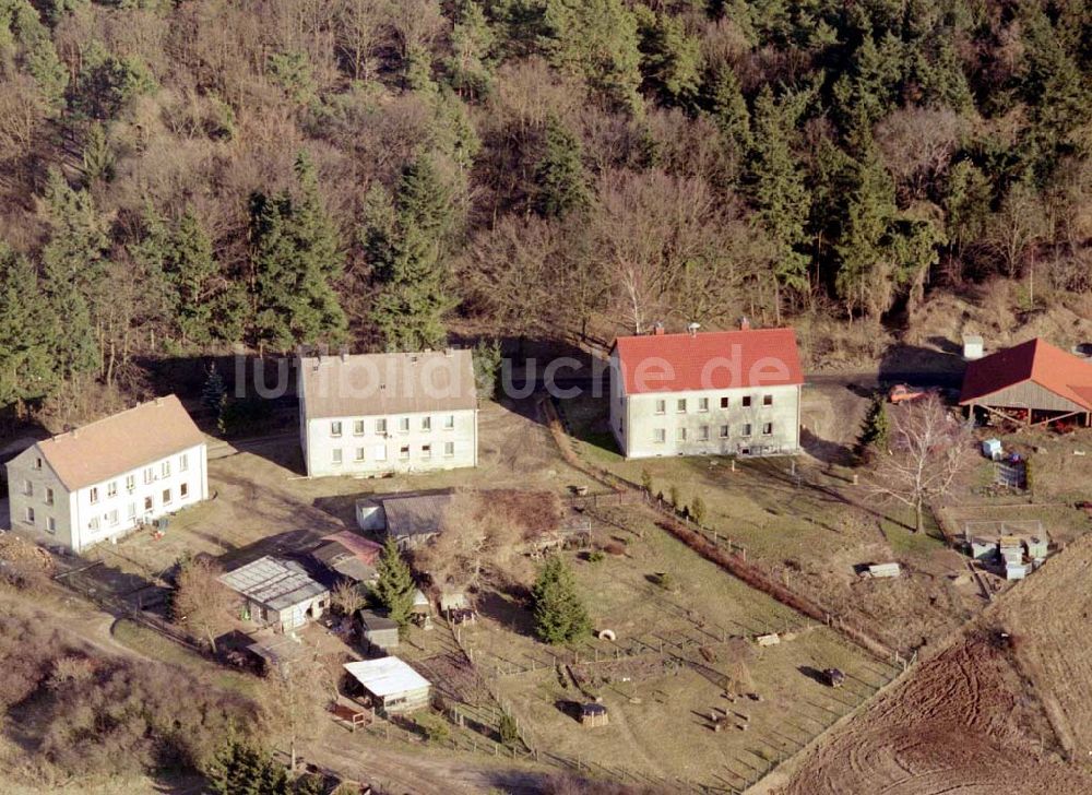 Waldsieversdorf bei Buckow / BRB von oben - Wohnsiedlung Waldsieversdorf-West südlich von Buckow in der Märkischen Schweiz