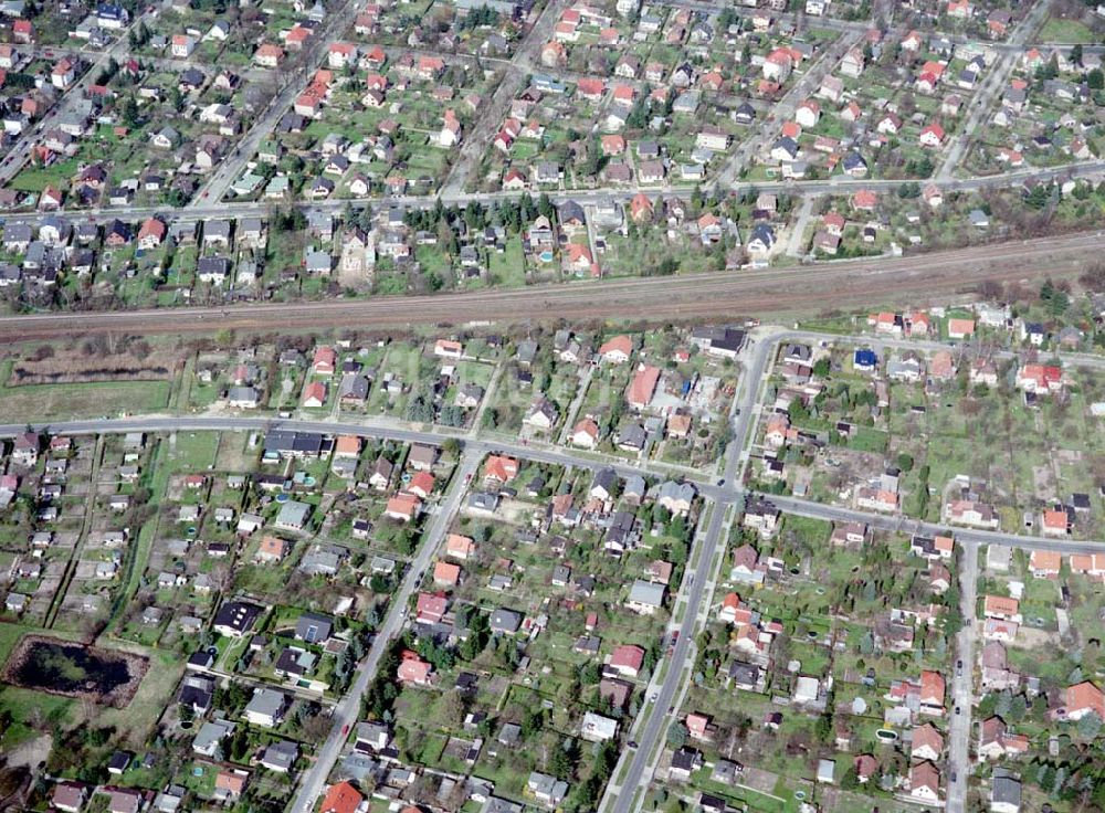 Berlin - Kaulsdorf von oben - Wohnsiedlung am Wilhelmsmühlenweg in Berlin - Kaulsdorf