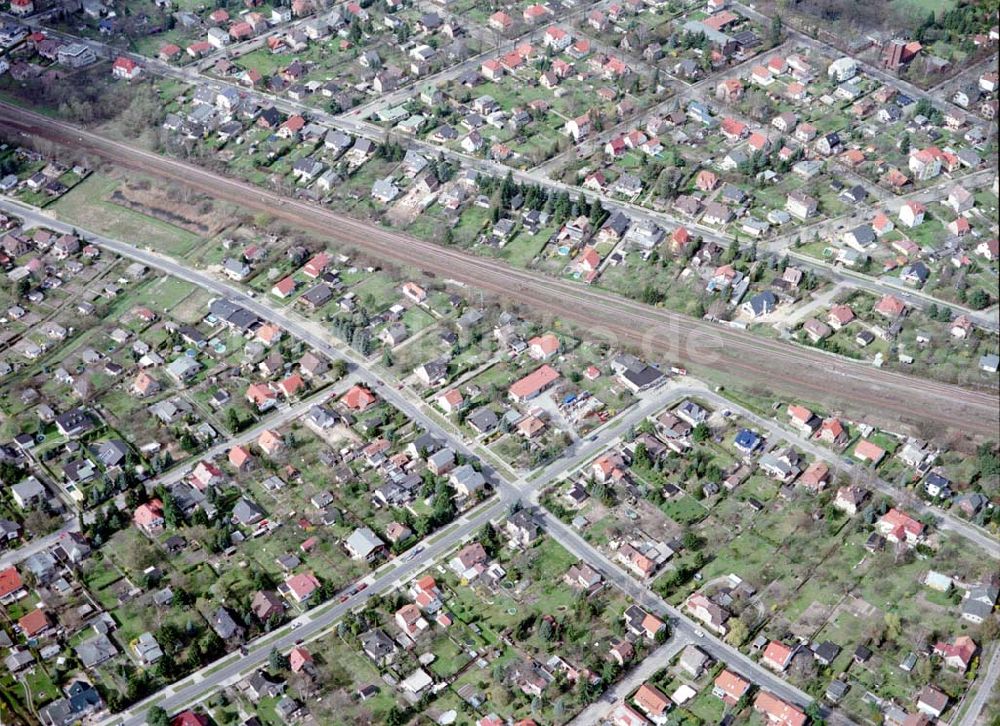 Luftaufnahme Berlin - Kaulsdorf - Wohnsiedlung am Wilhelmsmühlenweg in Berlin - Kaulsdorf