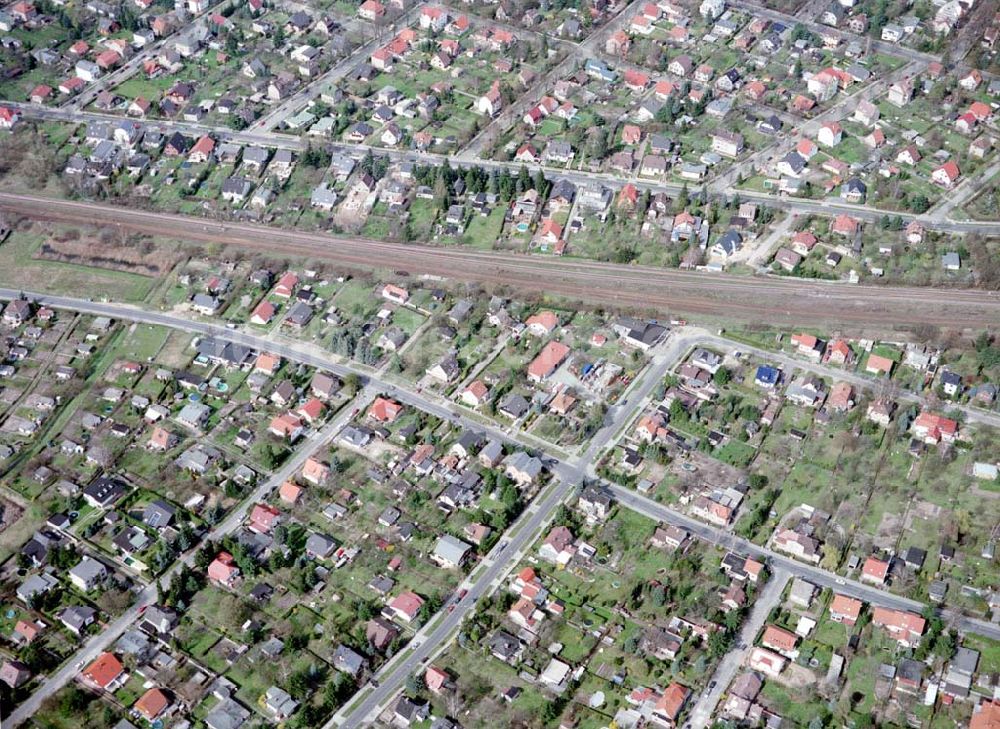 Berlin - Kaulsdorf von oben - Wohnsiedlung am Wilhelmsmühlenweg in Berlin - Kaulsdorf