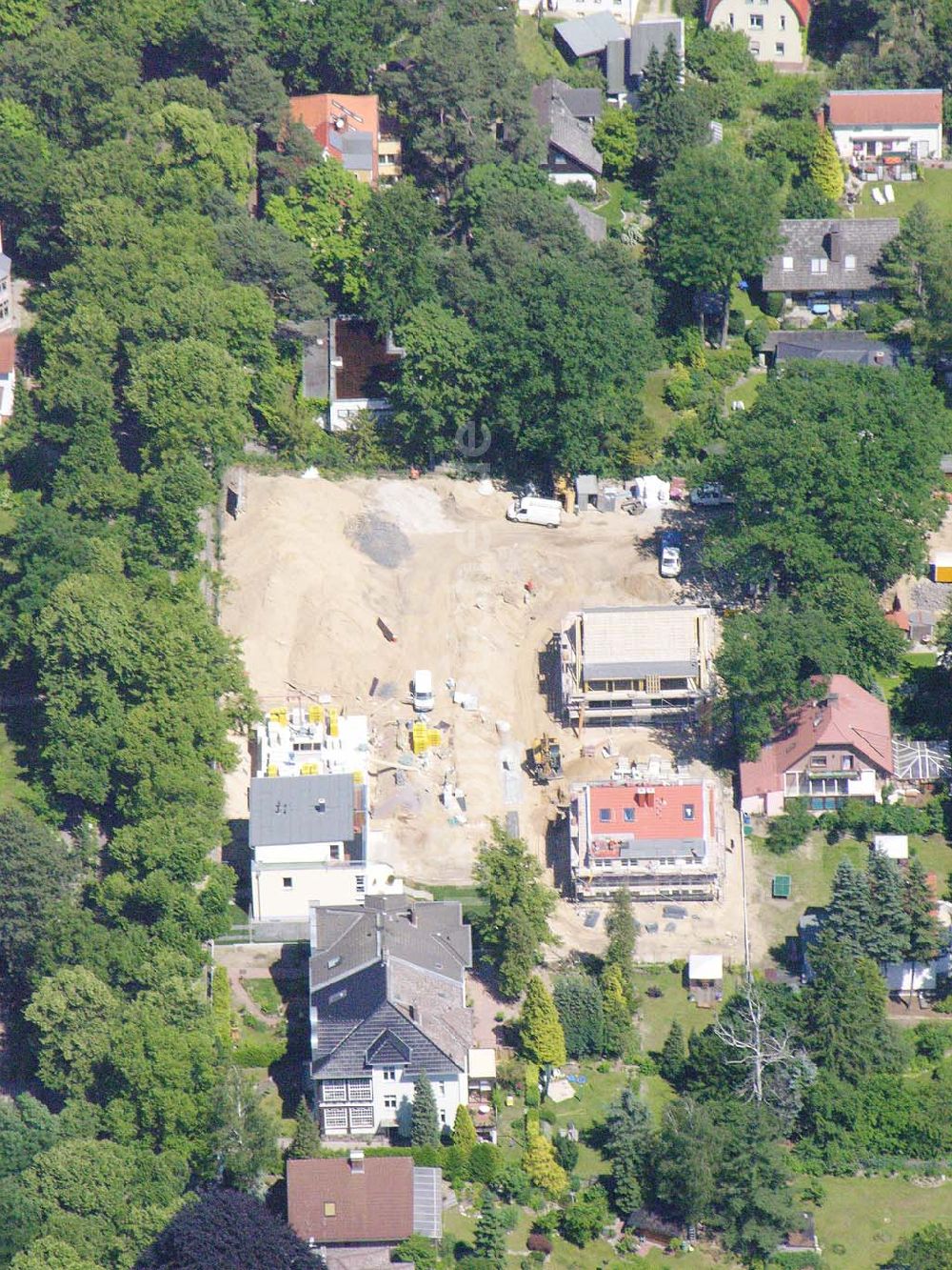 Berlin aus der Vogelperspektive: Wohnsiedlungsnbau Berlin-Reinickendorf