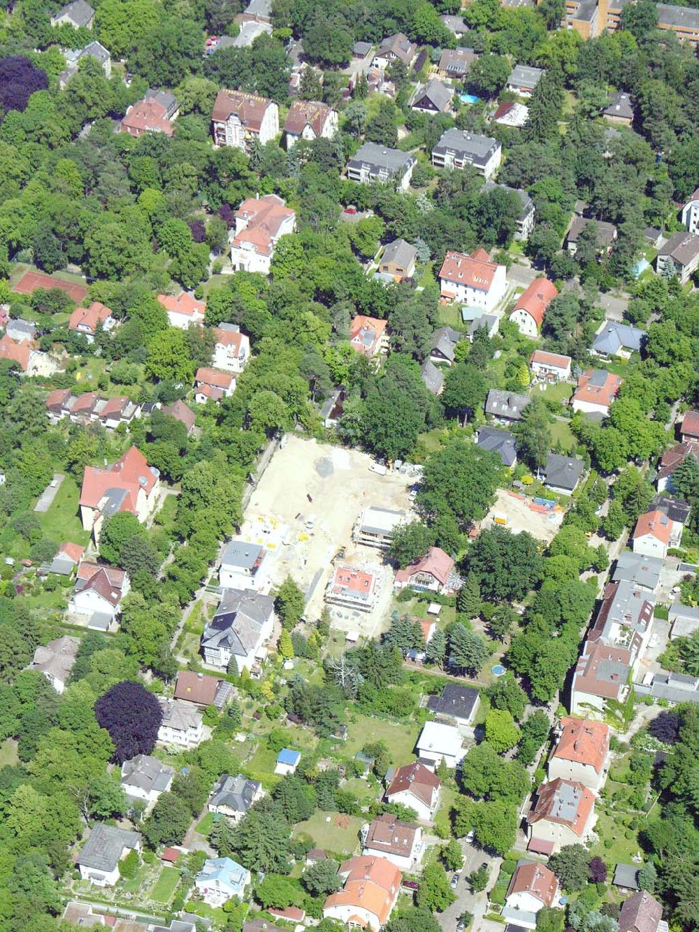 Berlin aus der Vogelperspektive: Wohnsiedlungsnbau Berlin-Reinickendorf