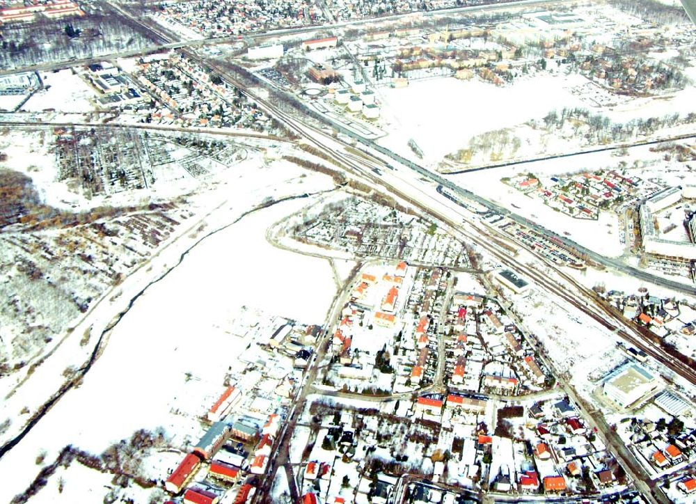 Berlin - Kaulsdorf von oben - Wohnsiedlungsneubau Berlin-Kaulsdorf