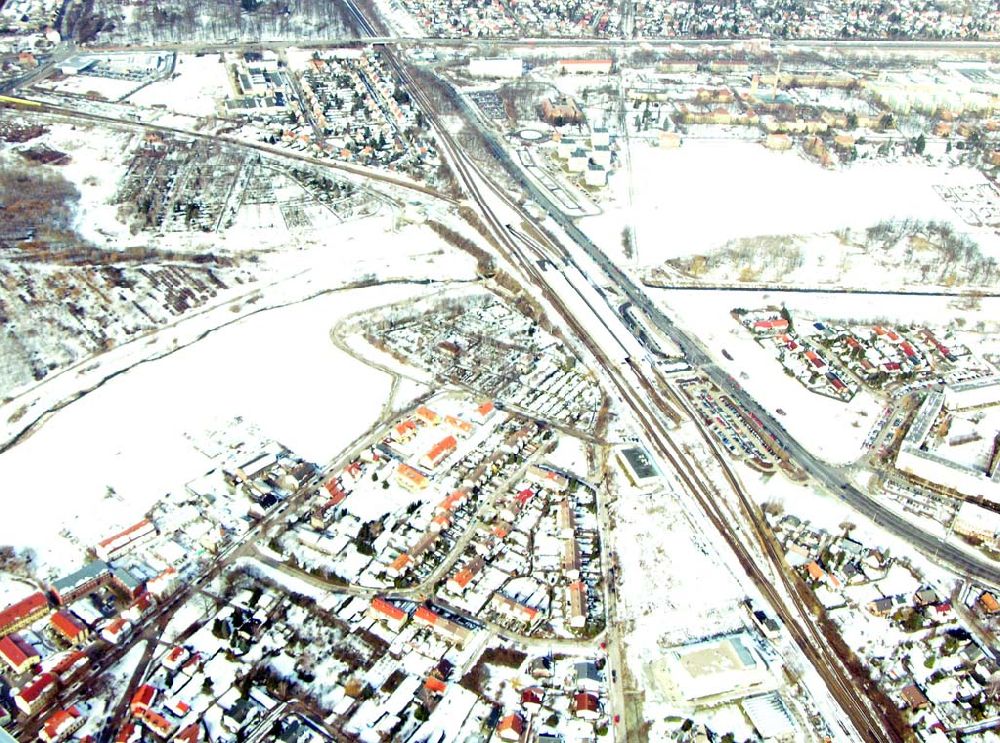 Berlin - Kaulsdorf aus der Vogelperspektive: Wohnsiedlungsneubau Berlin-Kaulsdorf