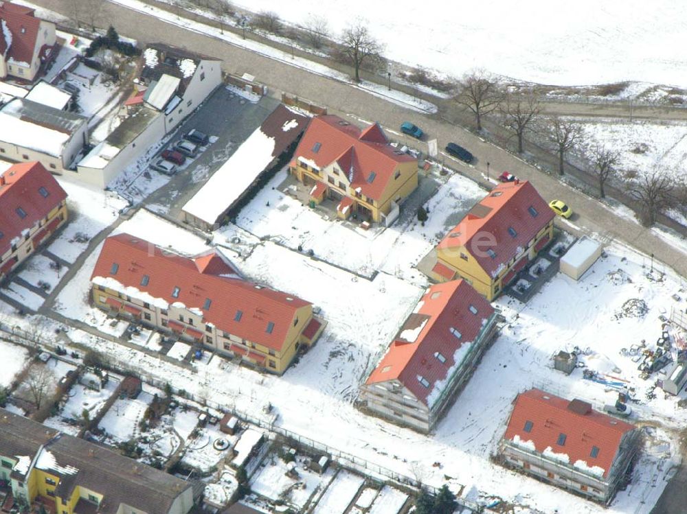 Berlin - Kaulsdorf aus der Vogelperspektive: Wohnsiedlungsneubau Berlin-Kaulsdorf