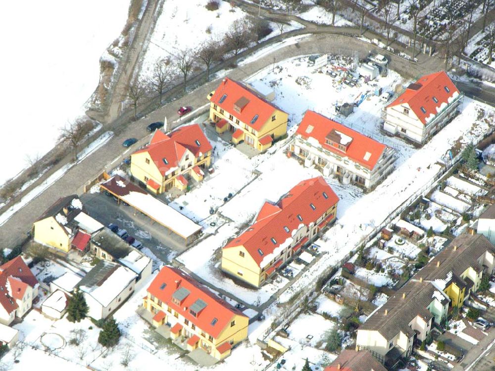 Berlin - Kaulsdorf aus der Vogelperspektive: Wohnsiedlungsneubau Berlin-Kaulsdorf