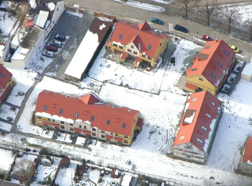 Berlin - Kaulsdorf aus der Vogelperspektive: Wohnsiedlungsneubau Berlin-Kaulsdorf