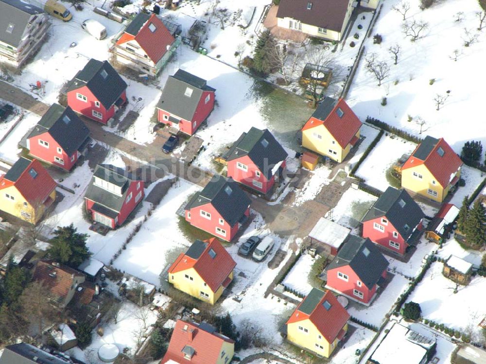 Berlin-Kaulsdorf aus der Vogelperspektive: Wohnsiedlungsneubau Berlin-Kaulsdorf