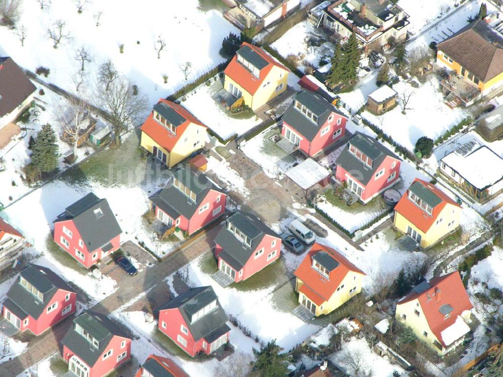 Berlin-Kaulsdorf von oben - Wohnsiedlungsneubau Berlin-Kaulsdorf