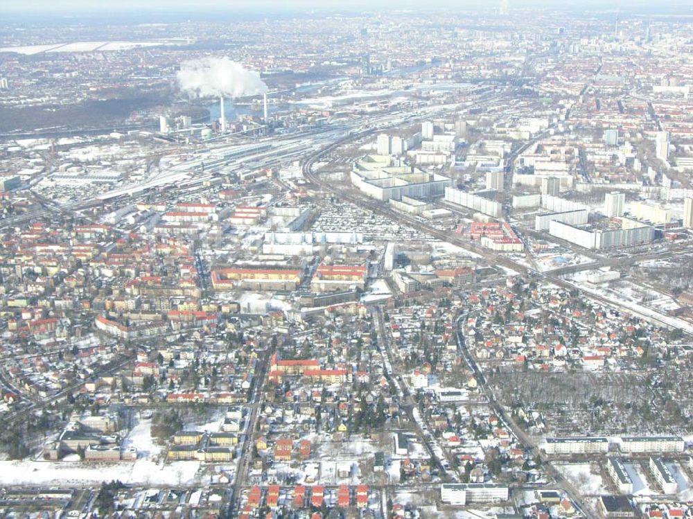 Berlin-Karlshorst von oben - Wohnsiedlungsneubau Berlin-Kaulsdorf