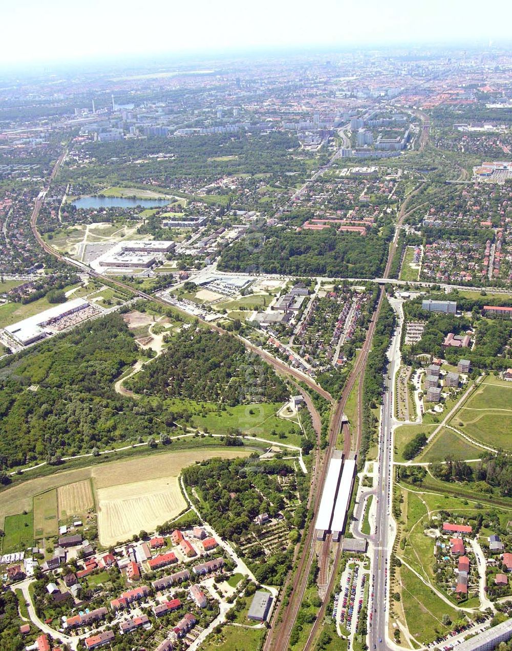 Luftbild Berlin - Wohnsiedlungsneubau Berlin-Kaulsdorf