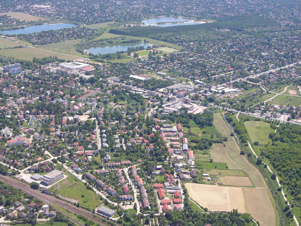 Berlin von oben - Wohnsiedlungsneubau Berlin-Kaulsdorf