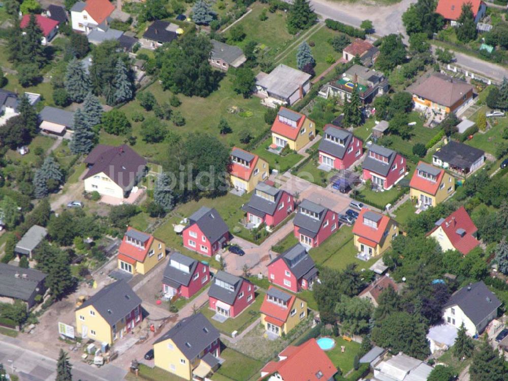 Berlin von oben - Wohnsiedlungsneubau Berlin-Kaulsdorf