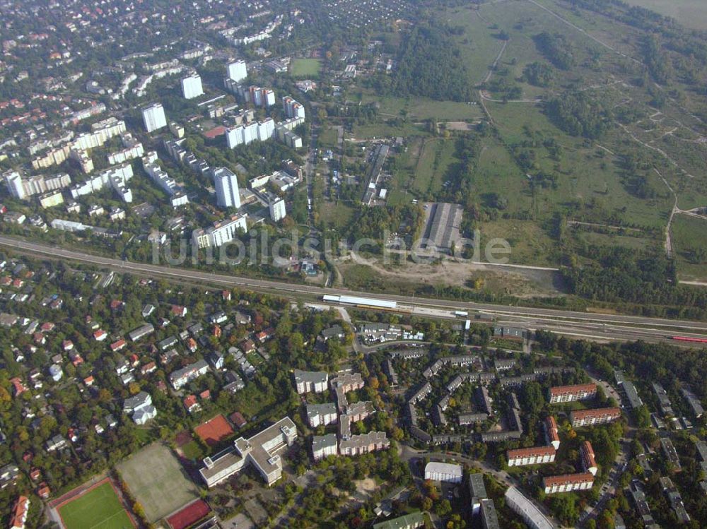 Luftbild Berlin-Lichterfelde - Wohnsiedlungsneubau Berlin-Lichterfelde