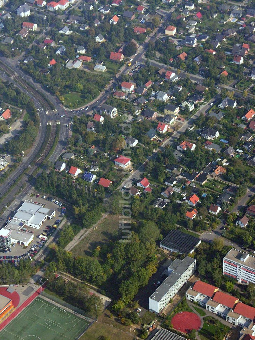 Berlin-Marzahn von oben - Wohnsiedlungsneubau Berlin-Marzahn