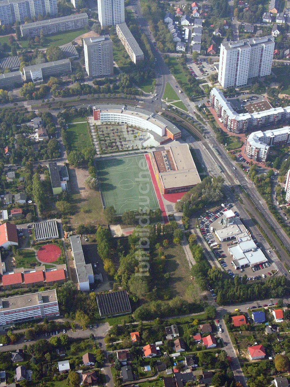 Berlin-Marzahn aus der Vogelperspektive: Wohnsiedlungsneubau Berlin-Marzahn