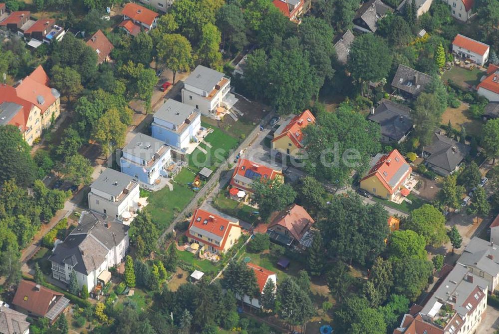 Luftaufnahme Berlin - Wohnsiedlungsneubau der PREMIER-Deutschland GmbH, an der Bondickenstr./Nimrodstr. in Berlin-Reinickendorf