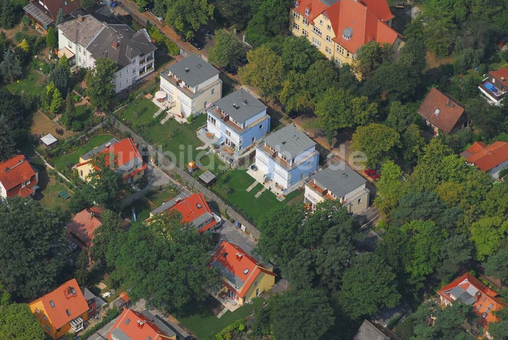 Luftbild Berlin - Wohnsiedlungsneubau der PREMIER-Deutschland GmbH, an der Bondickenstr./Nimrodstr. in Berlin-Reinickendorf