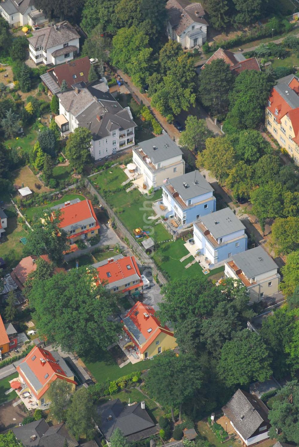 Luftaufnahme Berlin - Wohnsiedlungsneubau der PREMIER-Deutschland GmbH, an der Bondickenstr./Nimrodstr. in Berlin-Reinickendorf