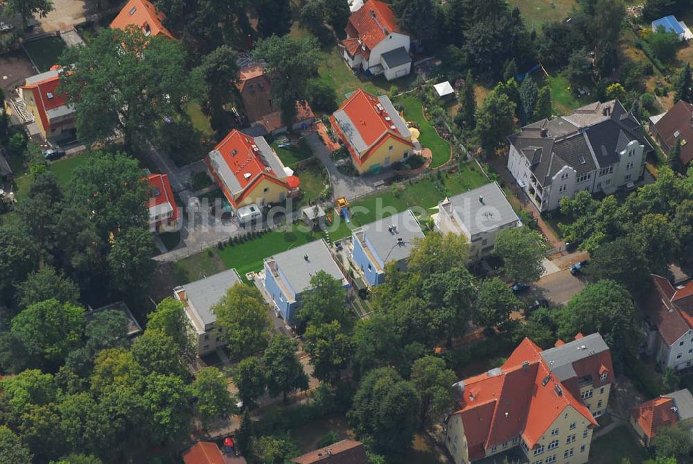 Luftbild Berlin - Wohnsiedlungsneubau der PREMIER-Deutschland GmbH, an der Bondickenstr./Nimrodstr. in Berlin-Reinickendorf