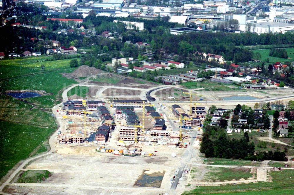 Luftaufnahme Brandenburg - 30.04.1995 Wohnungsbau Bergholz-Rehbrücke