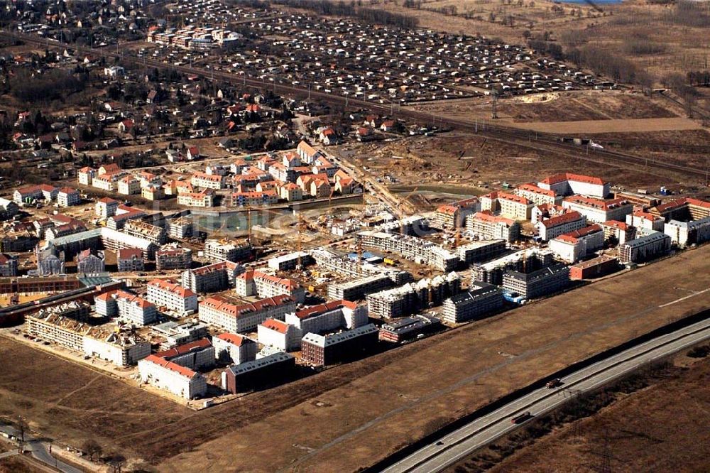 Berlin aus der Vogelperspektive: Wohnungsbau in Karow- Nord