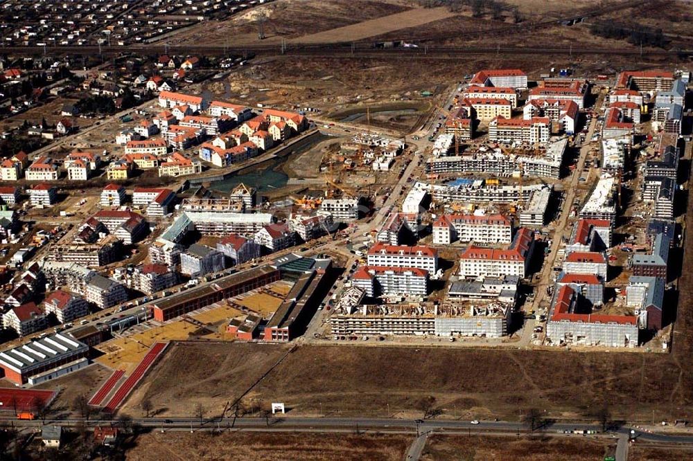 Berlin aus der Vogelperspektive: Wohnungsbau in Karow-Nord