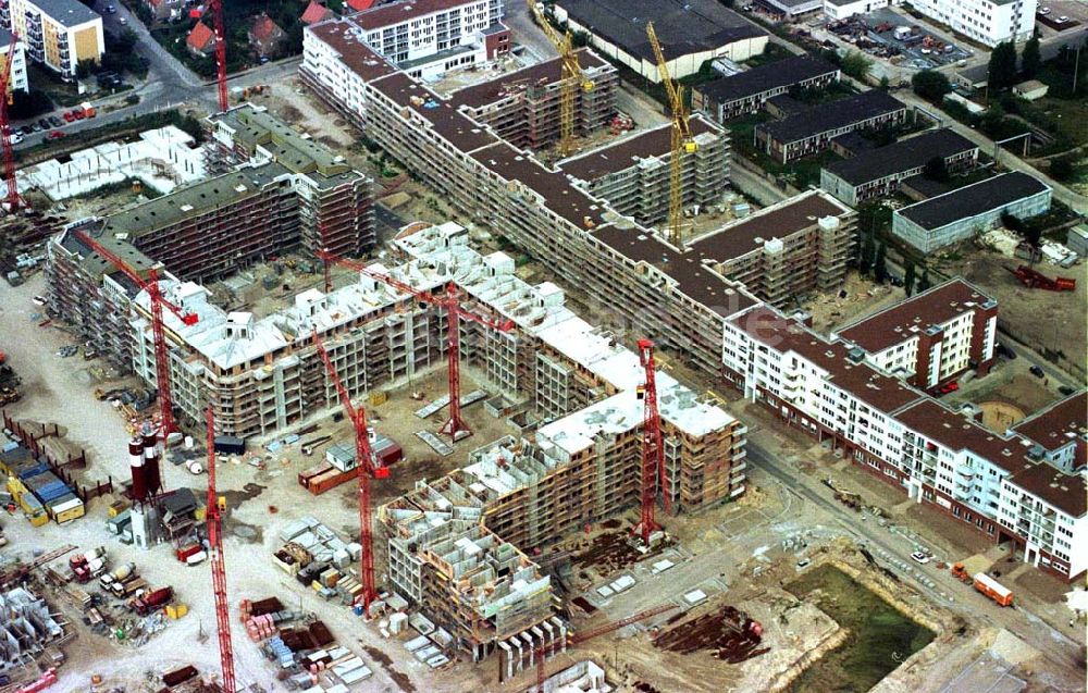 Luftbild Berlin - Wohnungsbau Landsberger Allee / Rhinstraße