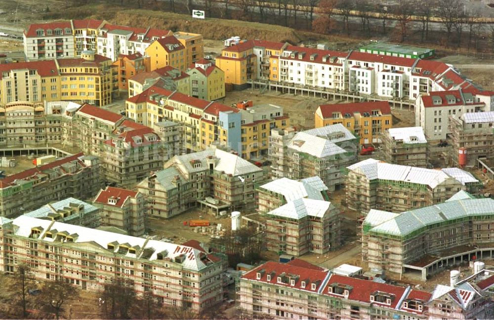 Potsdam von oben - 12.02.94 Wohnungsbau in Potsdam am Kirchsteigfeld