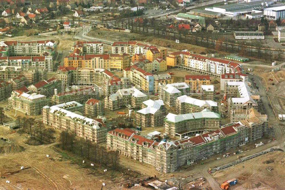 Luftbild Potsdam - 12.02.94 Wohnungsbau in Potsdam am Kirchsteigfeld