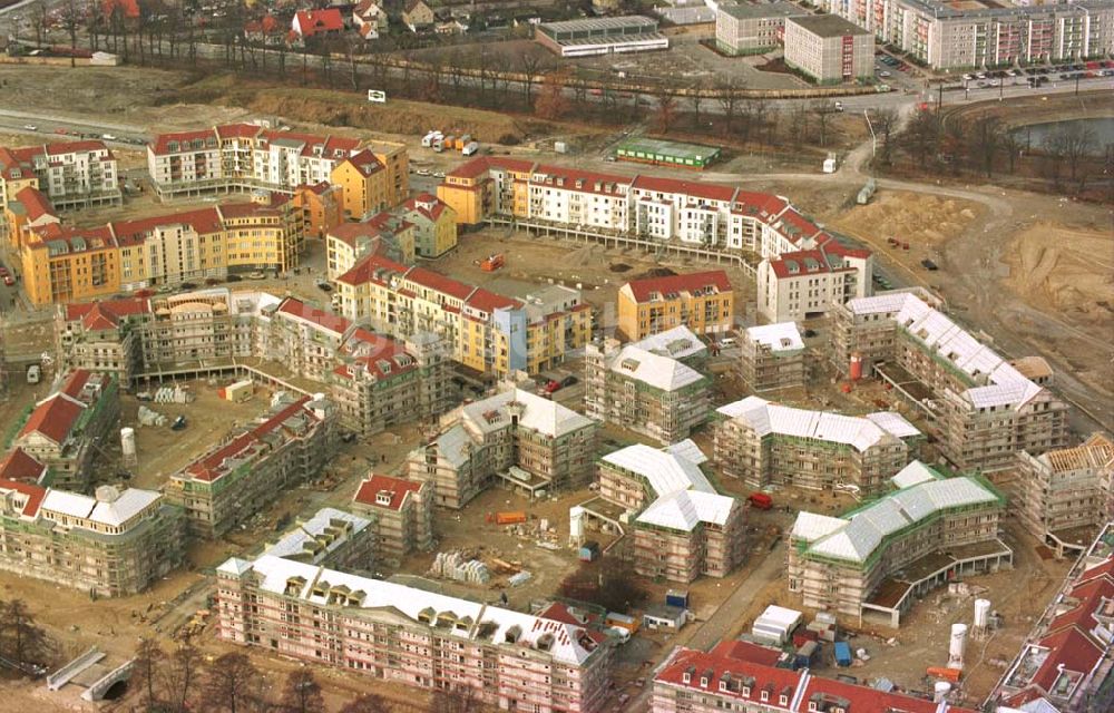 Luftbild Potsdam - 12.02.94 Wohnungsbau in Potsdam am Kirchsteigfeld