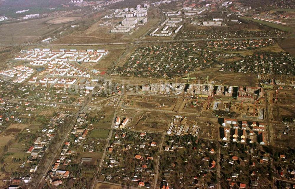 Berlin aus der Vogelperspektive: Wohnungsbau im Wohngebiet Karow - Nord