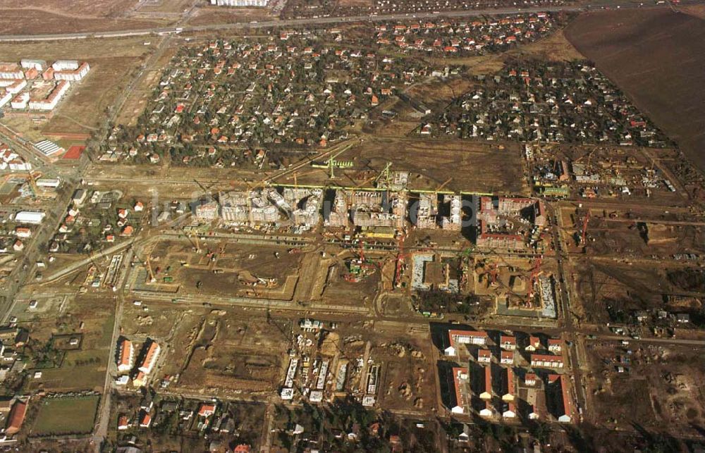 Berlin aus der Vogelperspektive: Wohnungsbau im Wohngebiet Karow - Nord