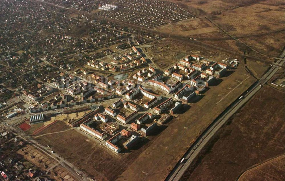 Berlin aus der Vogelperspektive: Wohnungsbau im Wohngebiet Karow - Nord