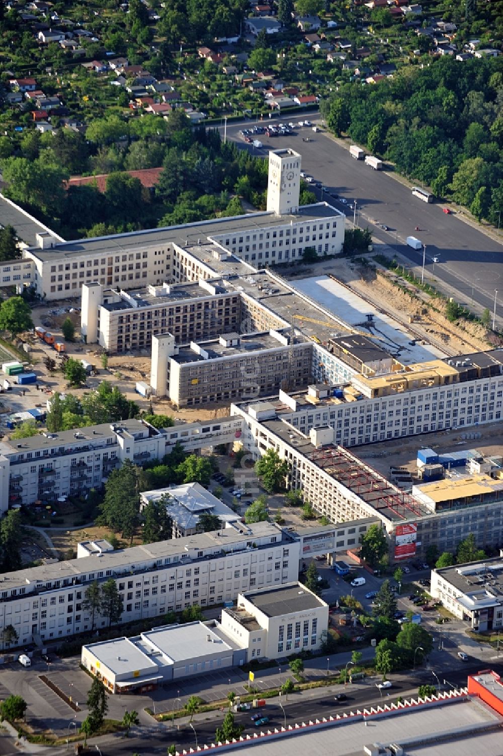 Luftbild Berlin - Wohnungsbauprojekt in Berlin Lichterfelde