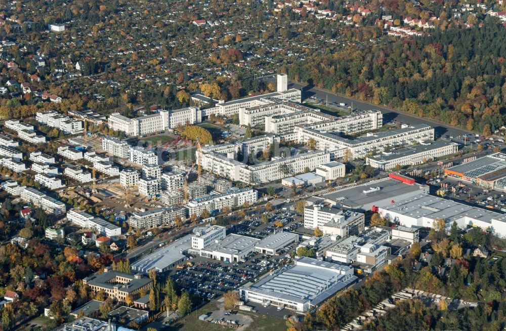 Luftaufnahme Berlin - Wohnungsbauprojekt GreenLofts Monroe Park in Berlin-Lichterfelde