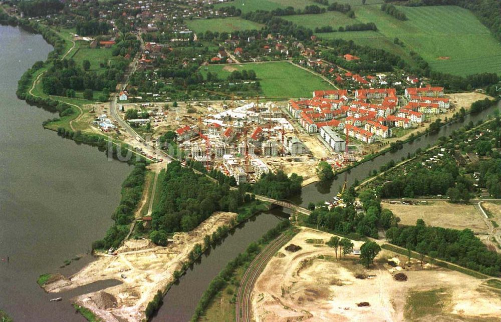 Luftbild Hennigsdorf / BRB - Wohnungsneubau bei Hennigsdorf.