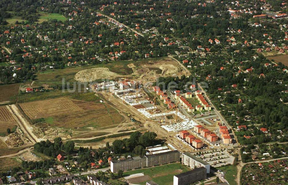 Bernau aus der Vogelperspektive: Wohnungsneubau in Bernau