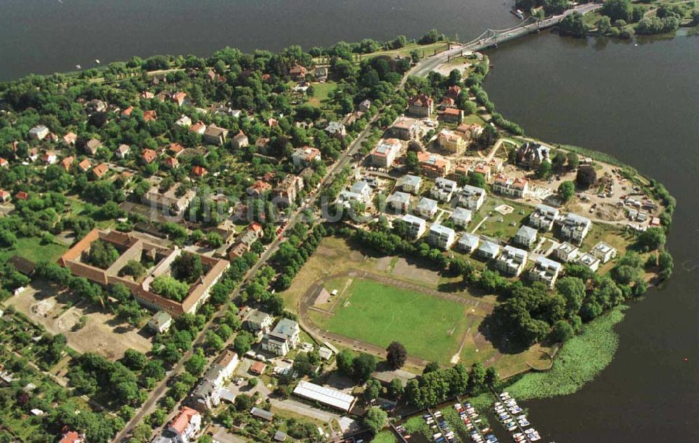 Luftbild Potsdam / Glienicker Horn - Wohnungsneubau am Glienicker Horn